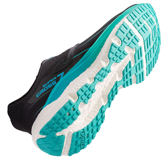 Кроссовки мужские Joma Super Cross 7 черный/бирюзовый - Фото 5 большая