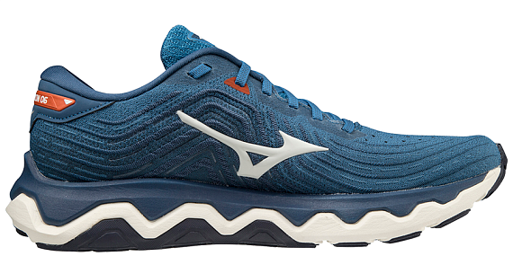 Кроссовки мужские Mizuno Wave Horizon 6 т.син-гол/бел/крас - Фото 2 большая