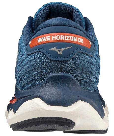Кроссовки мужские Mizuno Wave Horizon 6 т.син-гол/бел/крас - Фото 4 большая