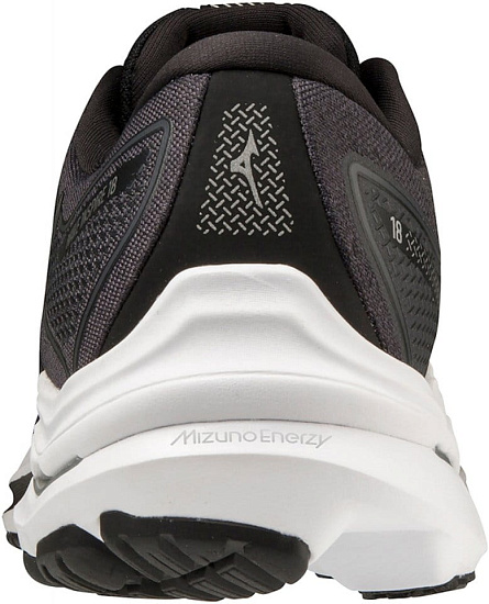Кроссовки мужские Mizuno Wave Inspire 18 чер/сереб/т.син - Фото 4 большая
