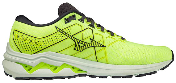 Кроссовки мужские Mizuno Wave Inspire 18 нео.лайм/св.гол/т.син - Фото 2 большая