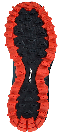 Кроссовки мужские Mizuno Wave Mujin 8 т.гол/син-зел/крас - Фото 5 большая