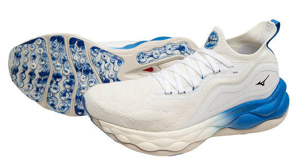 Кроссовки мужские Mizuno Wave Neo Ultra бел/чер/син - Фото 5 большая