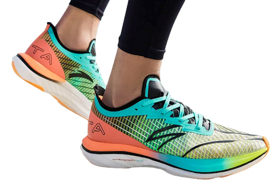 Кроссовки мужские Anta C202 GT Fluorescent Aqua Green/Seed Green/Ocher Orange - Фото 3 большая