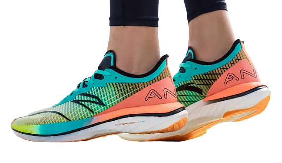 Кроссовки мужские Anta C202 GT Fluorescent Aqua Green/Seed Green/Ocher Orange - Фото 4 большая