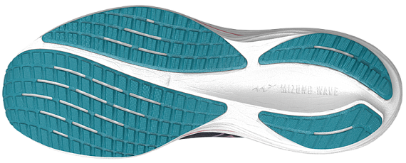 Кроссовки мужские Mizuno Wave Rider 29 Odyssey Gray/Capri Breeze/Caly - Фото 3 большая