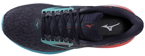 Кроссовки мужские Mizuno Wave Rider 29 Odyssey Gray/Capri Breeze/Caly - Фото 5 большая