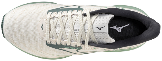 Кроссовки мужские Mizuno Wave Rider 29 White/Bistro Green/Creme de Me - Фото 5 большая