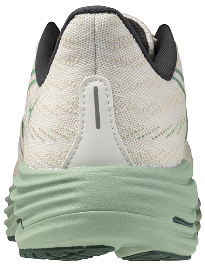 Кроссовки мужские Mizuno Wave Rider 29 White/Bistro Green/Creme de Me - Фото 6 большая