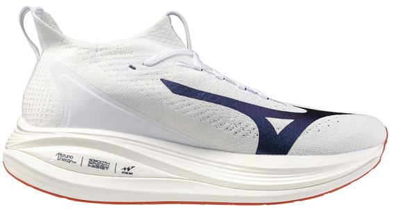 Кроссовки мужские Mizuno Neo Vista 2 White/White/Iris Bloom - Фото 4 большая