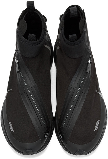 Кроссовки мужские Nike Zoom Pegasus Turbo Shield Wp Black/Metallic Silver/Black - Фото 3 большая