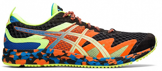 Кроссовки мужские ASICS Gel-Noosa Tri 12 Black/Lime Green - Фото 1 большая
