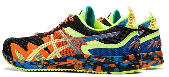 Кроссовки мужские ASICS Gel-Noosa Tri 12 Black/Lime Green - Фото 4 большая
