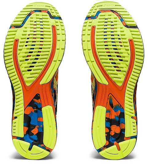 Кроссовки мужские ASICS Gel-Noosa Tri 12 Black/Lime Green - Фото 8 большая