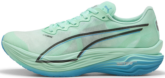 Кроссовки мужские Puma Deviate Nitro Elite 3 Mint Melt/Speed Blue - Фото 6 большая