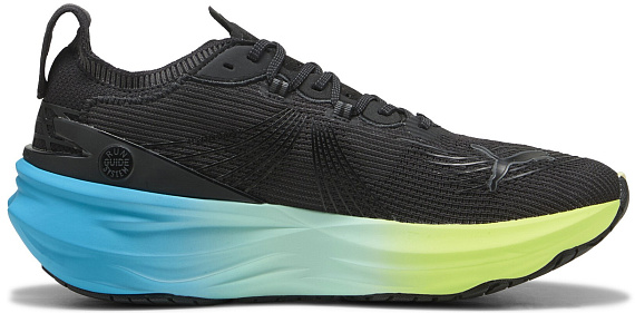 Кроссовки мужские Puma ForeverRun Nitro 2 Puma Black/Fizzy Light/Speed Blue - Фото 3 большая