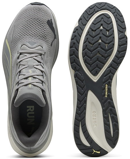 Кроссовки мужские Puma Electrify Nitro 4 Gray Echo/Gold Moon - Фото 3 большая