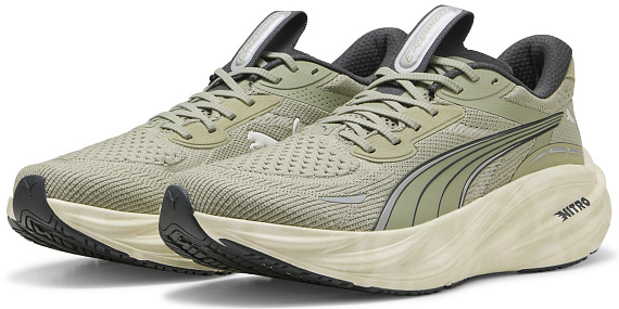 Кроссовки мужские Puma Magnify Nitro 3 Terrains Lux Army/Dusky Gray - Фото 2 большая