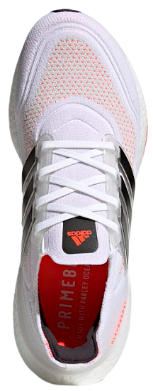 Кроссовки мужские Adidas Ultraboost 21 White/Core Black/Solar Red - Фото 2 большая