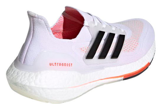 Кроссовки мужские Adidas Ultraboost 21 White/Core Black/Solar Red - Фото 5 большая
