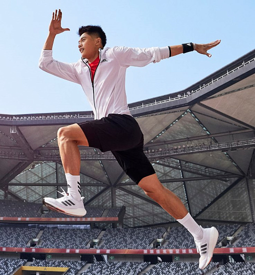 Кроссовки мужские Adidas Ultraboost 21 White/Core Black/Solar Red - Фото 10 большая
