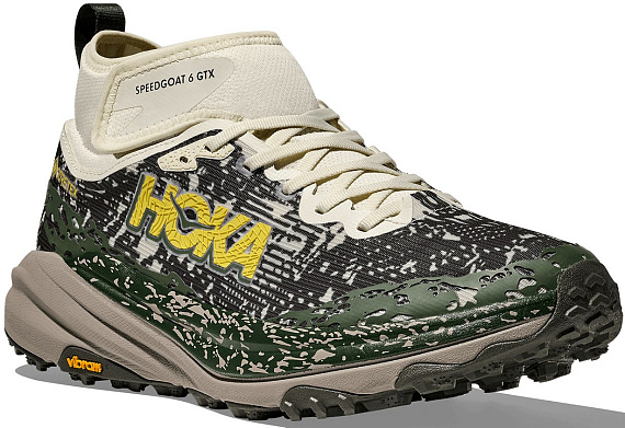 Кроссовки мужские Hoka Speedgoat 6 Mid Gtx Truffle Salt/Cement - Фото 6 большая