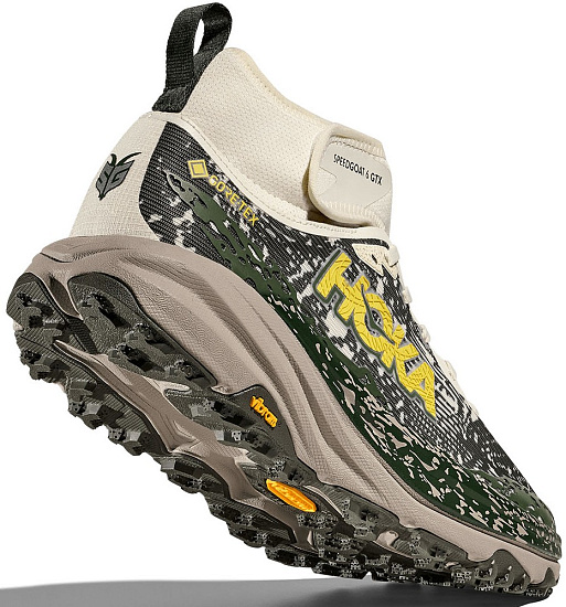 Кроссовки мужские Hoka Speedgoat 6 Mid Gtx Truffle Salt/Cement - Фото 7 большая