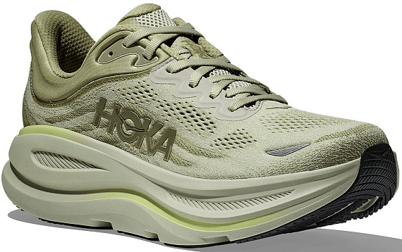 Кроссовки мужские Hoka Bondi 9 Grassland/Oyster Mushroom - Фото 2 большая