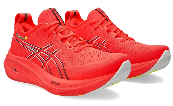 Кроссовки мужские ASICS Gel-Nimbus 26 Sunrisered/Black - Фото 2 большая