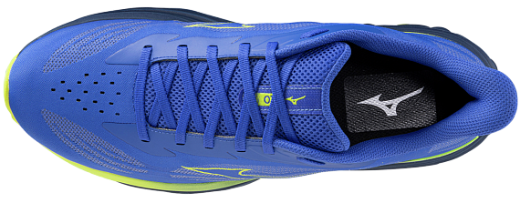 Кроссовки мужские Mizuno Wave Skyrise 7 Dazzling Blue/Fortune Yellow/Estate Blue - Фото 4 большая