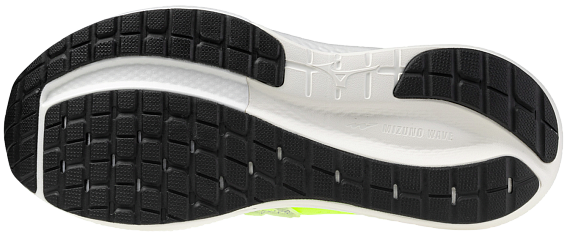 Кроссовки мужские Mizuno Wave Inspire 22 Lightning Yellow/Dazzling Blue/Dazzling Blue - Фото 2 большая