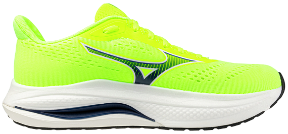 Кроссовки мужские Mizuno Wave Inspire 22 Lightning Yellow/Dazzling Blue/Dazzling Blue - Фото 3 большая