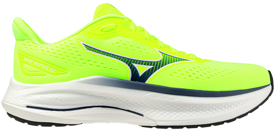 Кроссовки мужские Mizuno Wave Inspire 22 Lightning Yellow/Dazzling Blue/Dazzling Blue - Фото 1 большая