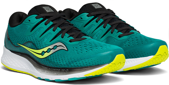 Кроссовки мужские Saucony Ride ISO Teal/Black - Фото 4 большая