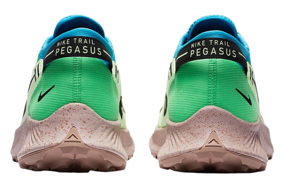 Кроссовки мужские Nike Pegasus Trail 2 Barely Volt/Laser Blue/Poison Green - Фото 6 большая