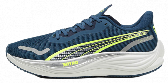 Кроссовки мужские Puma Velocity Nitro 3 Ocean Tropic/Lime Pow/Puma Silver - Фото 1 большая