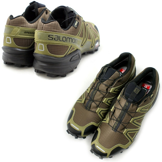 Кроссовки Salomon SPEEDCROSS 3 GTX DARK KHAKI/B - Фото 5 большая