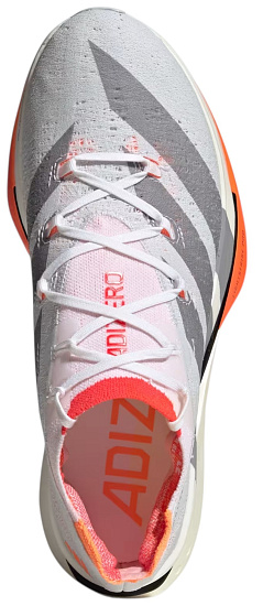 Кроссовки мужские Adidas Adizero Prime X3 Strung Ftwwht/Ftwwht/Lucred - Фото 2 большая