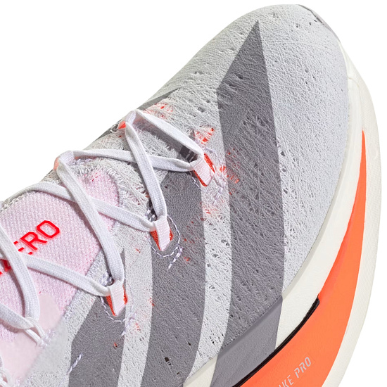 Кроссовки мужские Adidas Adizero Prime X3 Strung Ftwwht/Ftwwht/Lucred - Фото 7 большая