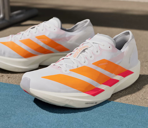 Кроссовки мужские Adidas Adizero Takumi Sen 11 Ftwwht/Luor/Lucred - Фото 6 большая