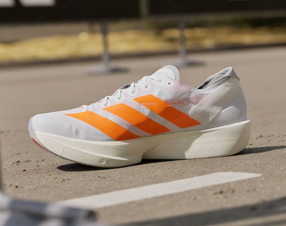 Кроссовки мужские Adidas Adizero Takumi Sen 11 Ftwwht/Luor/Lucred - Фото 5 большая