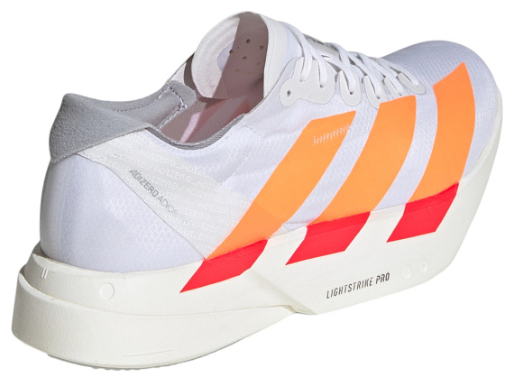 Кроссовки мужские Adidas Adizero Adios Pro 4 Ftwwht/Luor/Lucred - Фото 7 большая