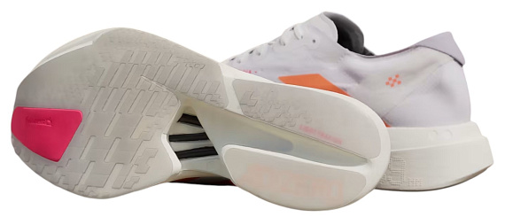 Кроссовки мужские Adidas Adizero Adios Pro 4 Ftwwht/Luor/Lucred - Фото 2 большая