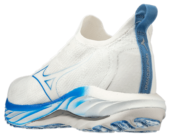 Кроссовки мужские Mizuno Wave Neo Wind Undyed White/Peace Blue - Фото 3 большая