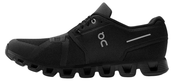 Кроссовки мужские On Cloud 5 All Black - Фото 4 большая
