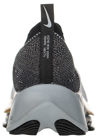 Кроссовки мужские Nike Air Zoom Tempo NEXT% Black/Pure Platinum/Wolf Grey/White - Фото 3 большая