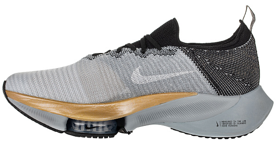 Кроссовки мужские Nike Air Zoom Tempo NEXT% Black/Pure Platinum/Wolf Grey/White - Фото 5 большая
