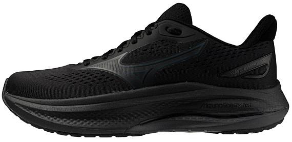 Кроссовки мужские Mizuno Wave Inspire 22 Black/Black Sand/Black - Фото 2 большая