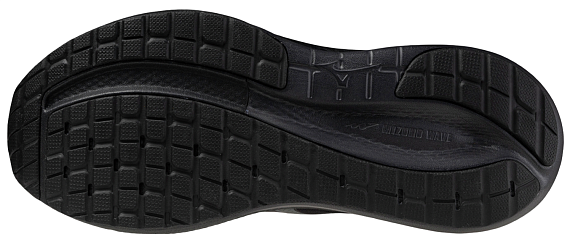 Кроссовки мужские Mizuno Wave Inspire 22 Black/Black Sand/Black - Фото 3 большая