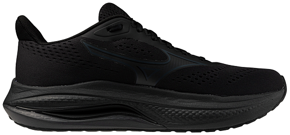 Кроссовки мужские Mizuno Wave Inspire 22 Black/Black Sand/Black - Фото 4 большая